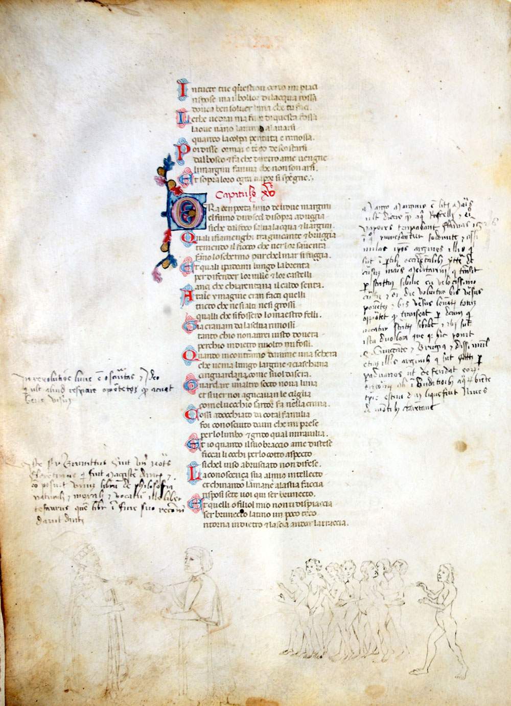 Dante, la Bibliothèque nationale de Naples présente l'un des premiers manuscrits illustrés de la Divine Comédie